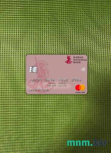 Hawaii, Hawaii National bank wygląd zdjęcia mastercard skan PSD + zdjęcie